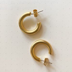 Madewell chunky small hoop earrings